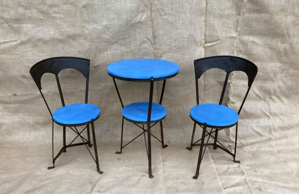 A Late 19th C French Iron Bistro Set