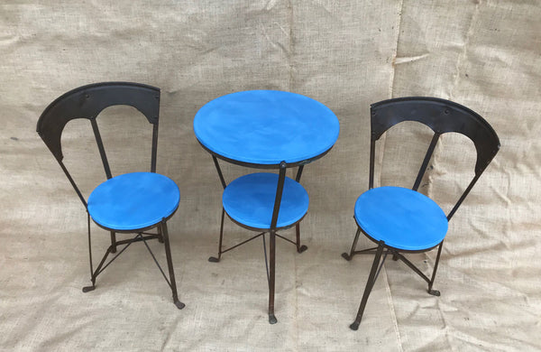 A Late 19th C French Iron Bistro Set