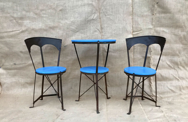 A Late 19th C French Iron Bistro Set