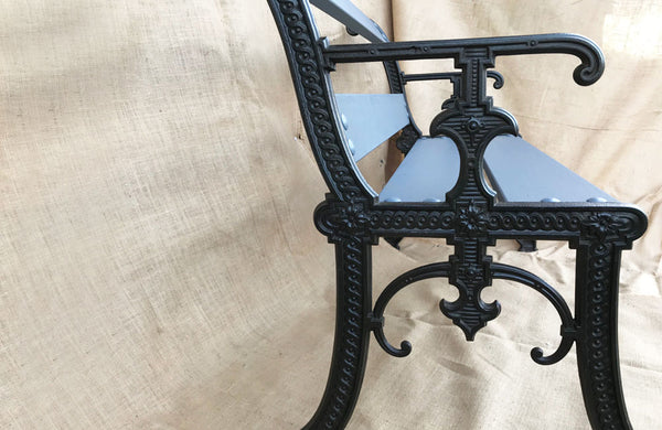 A Late 19th C Cast Iron Bench