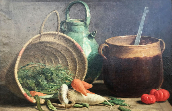 An Early 20th C French Oil on Canvas Still Life
