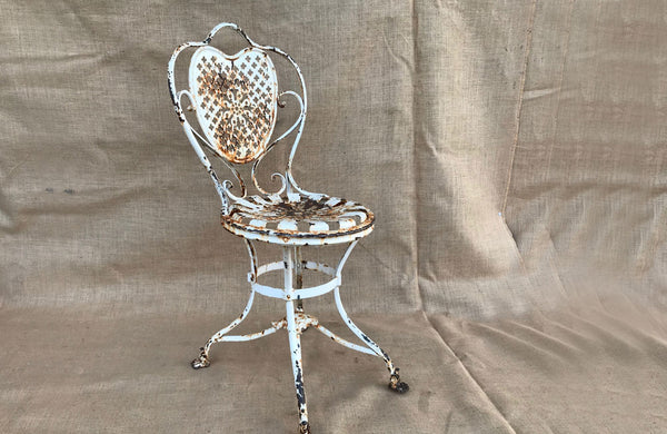 A Pair of Late 19th C Arras Painted Garden Chairs