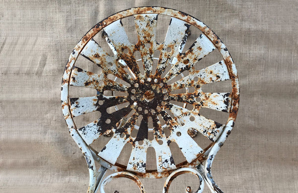 A Pair of Late 19th C Arras Painted Garden Chairs