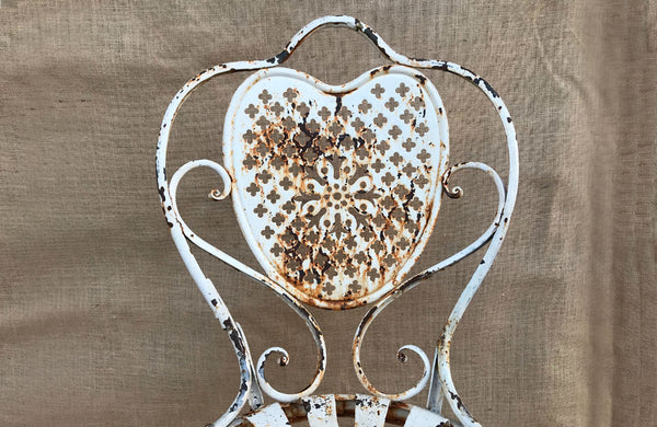 A Pair of Late 19th C Arras Painted Garden Chairs