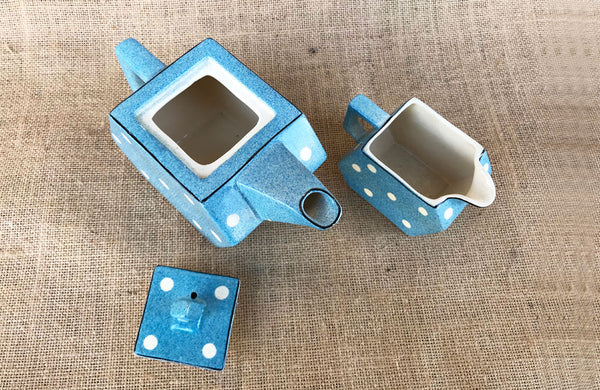 Art Deco Style Teapot and Milk Jug by Midwinter England