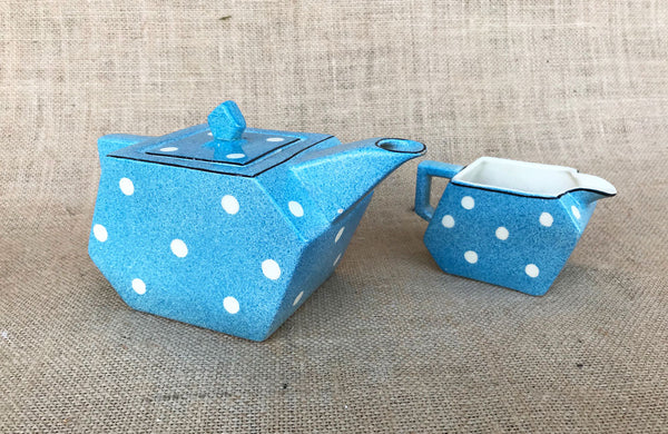 Art Deco Style Teapot and Milk Jug by Midwinter England