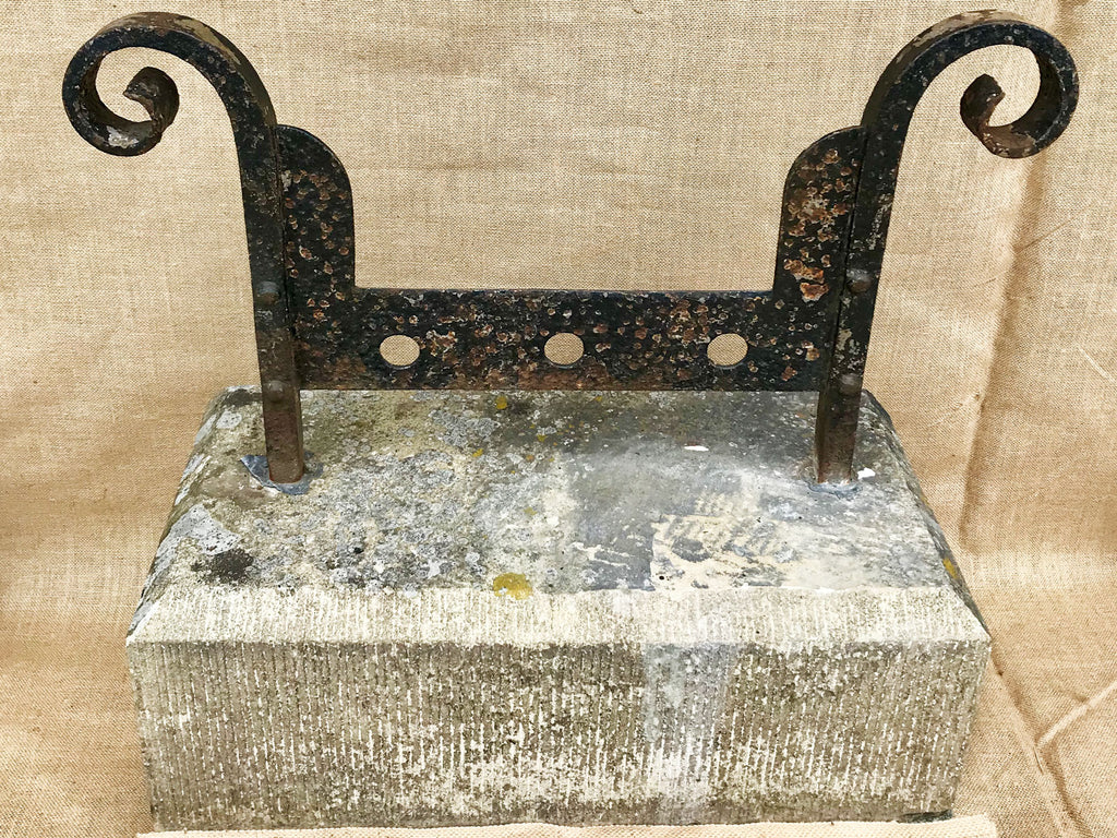 Victorian wrought iron boot scraper
