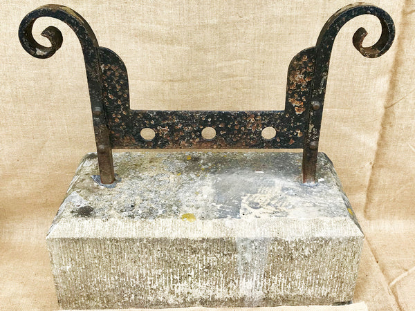 Victorian wrought iron boot scraper