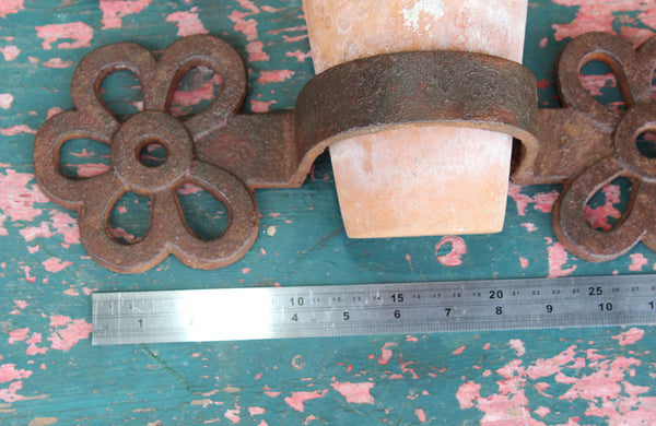 Pair of Victorian Cast Iron Plant Pot Holders