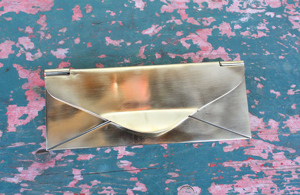Very Rare Brass Envelope Letter Box