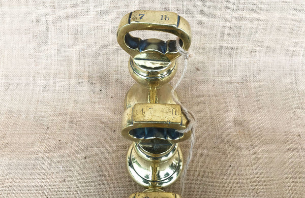 A Set of Victorian Brass Weights