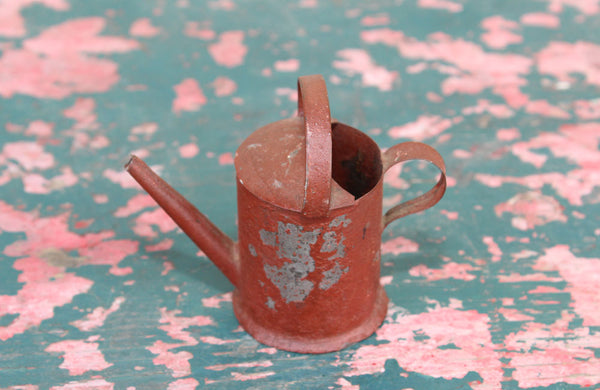 A Tiny Painted Tin Watering Can