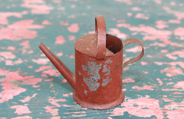 A Tiny Painted Tin Watering Can