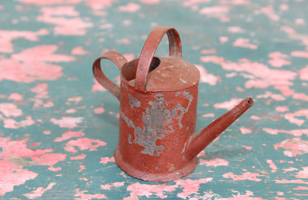 A Tiny Painted Tin Watering Can