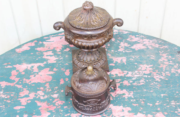 Victorian Cast Iron Lidded Urn