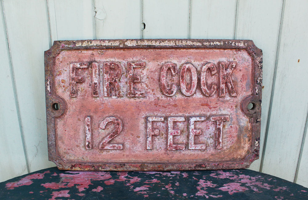 A Victorian Cast Iron Sign