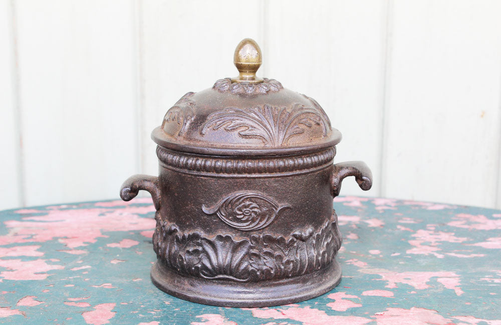Victorian Cast Iron Tobacco Jar