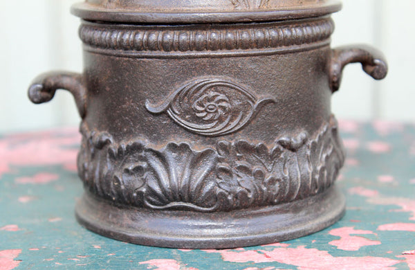 Victorian Cast Iron Tobacco Jar
