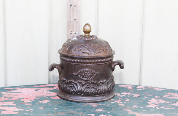 Victorian Cast Iron Tobacco Jar