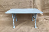 A Bench made from Antique Bench Ends Cast with Trees, Serpents & Acorns