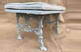 A Bench made from Antique Bench Ends Cast with Trees, Serpents & Acorns