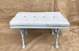 A Bench made from Antique Bench Ends Cast with Trees, Serpents & Acorns