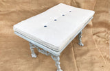 A Bench made from Antique Bench Ends Cast with Trees, Serpents & Acorns