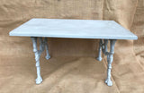 A Bench made from Antique Bench Ends Cast with Trees, Serpents & Acorns