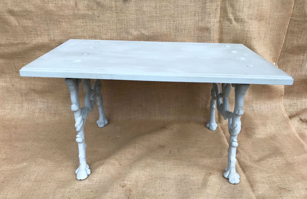 A Bench made from Antique Bench Ends Cast with Trees, Serpents & Acorns