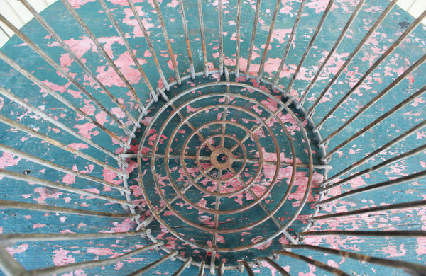 A Vintage Potato Basket with Wooden Handel