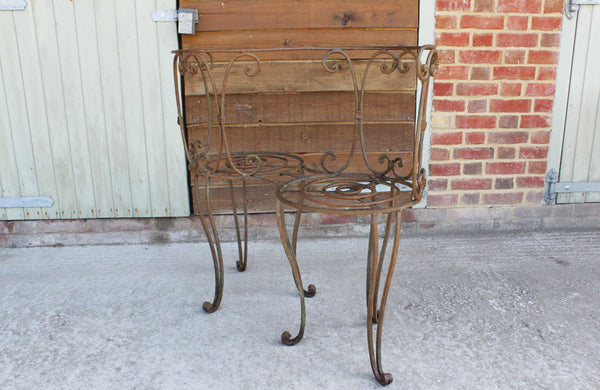 A Vintage Wrought Iron Love Seat