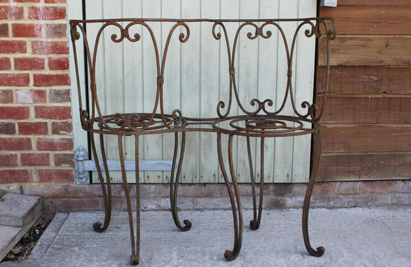 A Vintage Wrought Iron Love Seat
