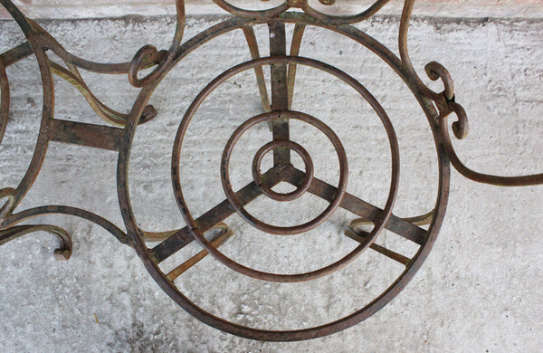 A Vintage Wrought Iron Love Seat