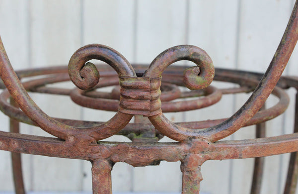 A Vintage Wrought Iron Love Seat