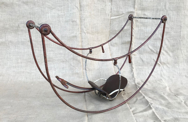 A Vintage Metal Child’s Double Rocker by Triang