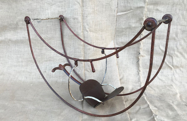 A Vintage Metal Child’s Double Rocker by Triang