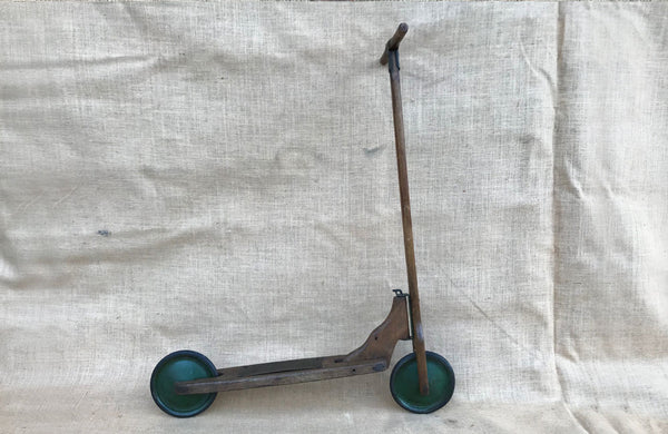An Early 20th C Beech Wood and Elm Child’s Scooter