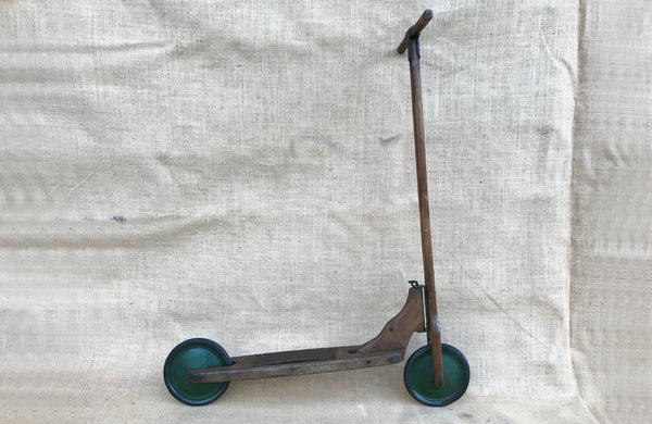 An Early 20th C Beech Wood and Elm Child’s Scooter