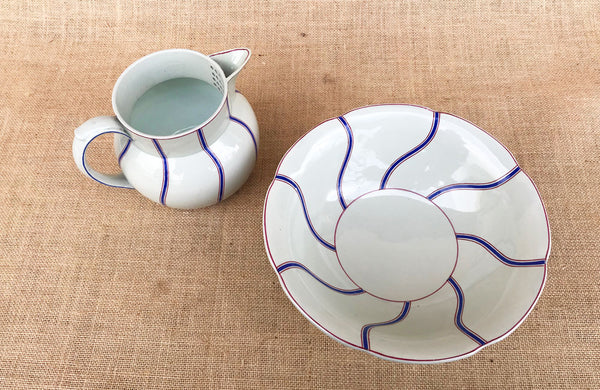 A Jug and Bowl, possibly Minton