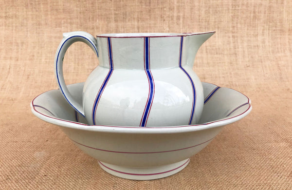 A Jug and Bowl, possibly Minton