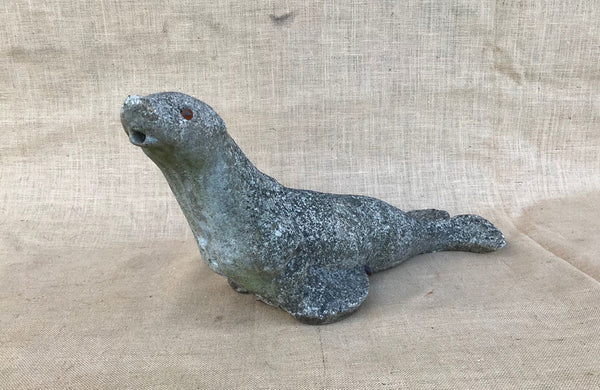 A Vintage Reconstituted Stone Baby Seal Fountain
