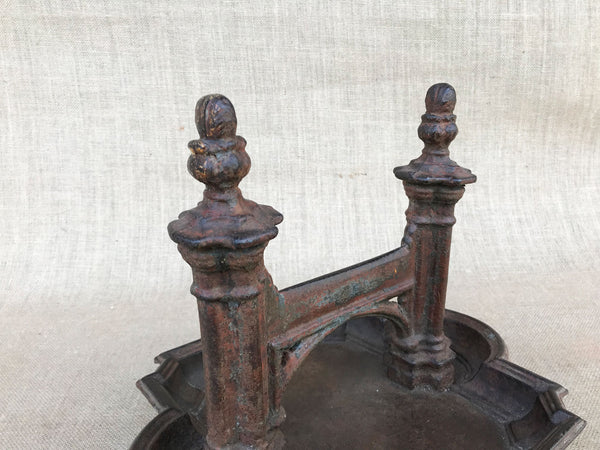 A Victorian cast iron boot scraper