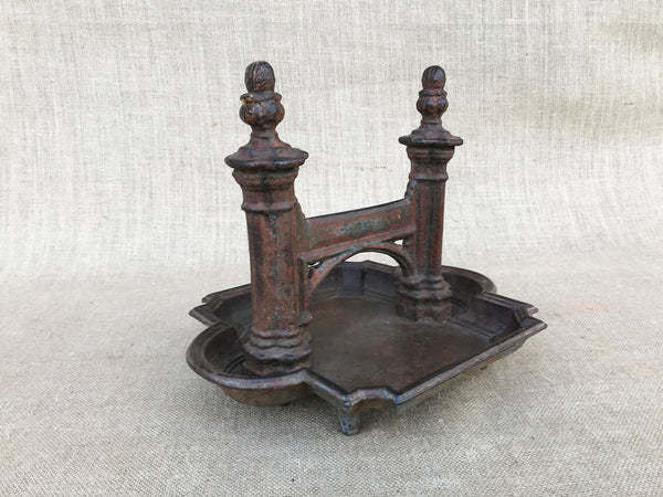 A Victorian cast iron boot scraper