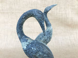 A pair of vintage spelter cranes