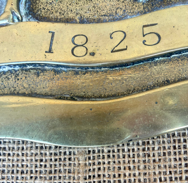 Brass Cow inscribed 1825