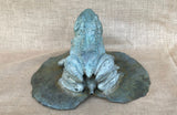 An Early 20th C Fountain Depicting Bronze Frogs