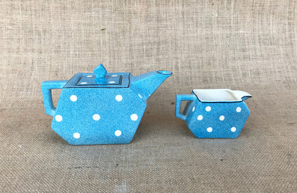 Art Deco Style Teapot and Milk Jug by Midwinter England