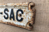 A Victorian Cast Iron Cul de Sac Sign