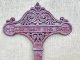 ‘Please Shut the Gate’ cast iron sign