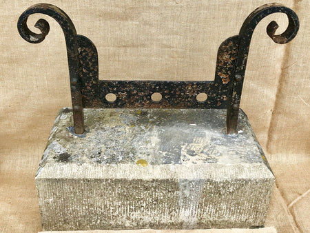 A Victorian cast iron boot scraper